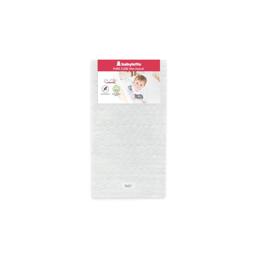 Pure Core Mini Crib Mattress Hybrid Waterproof Cover cuddlebugzz