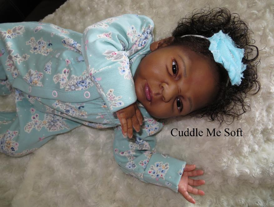AA / Ethnic Reborn Baby Girl For Sale Aurora by Danielle Zweers