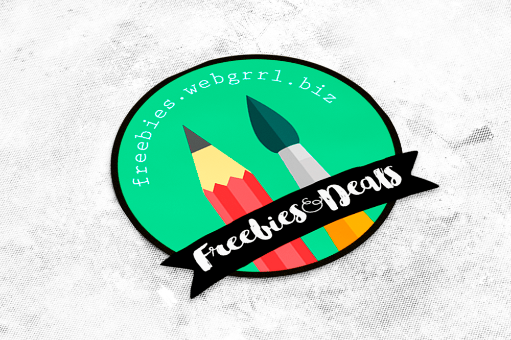 Free Mockup Die Cut Sticker Commercial Use Fonts & Graphics Freebies