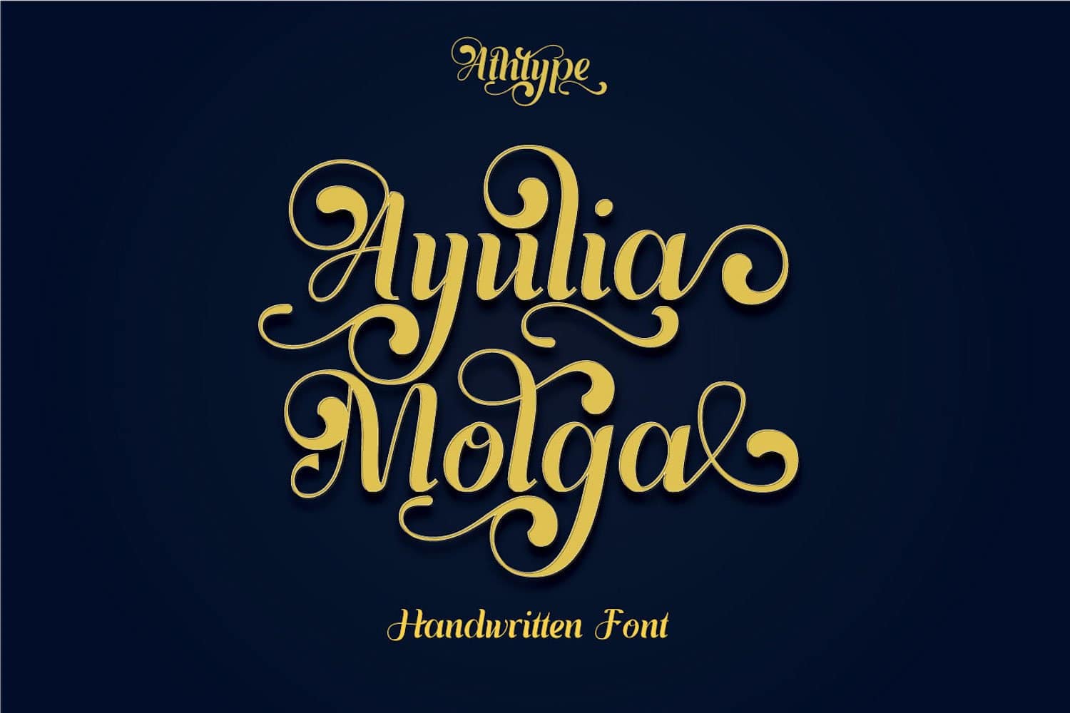 Free Script Font Ayulia Molga Commercial Use Fonts & Graphics Freebies