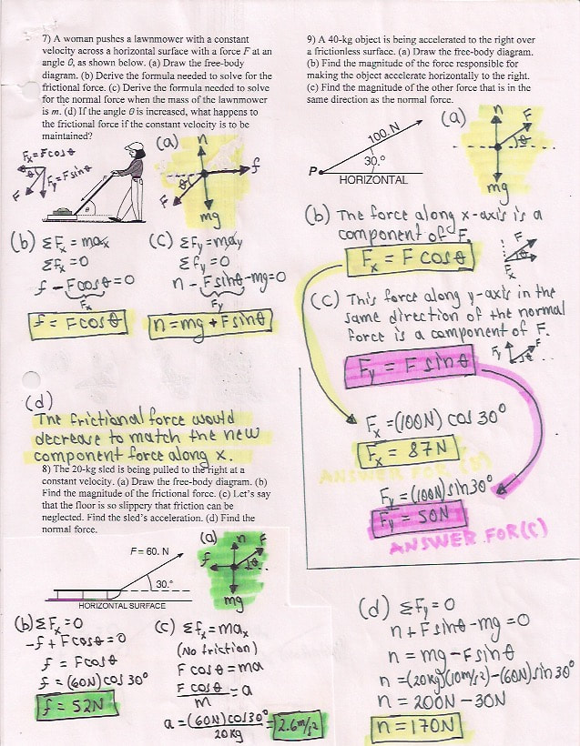 Force Problems 1 Physics and AP Physics 1