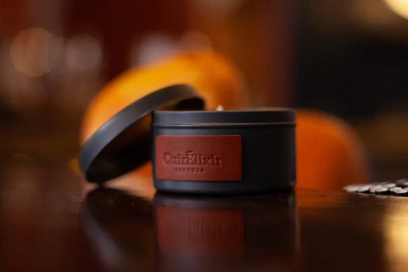 Glamora Scented Candle Tuscan Leather Cuir Elixir