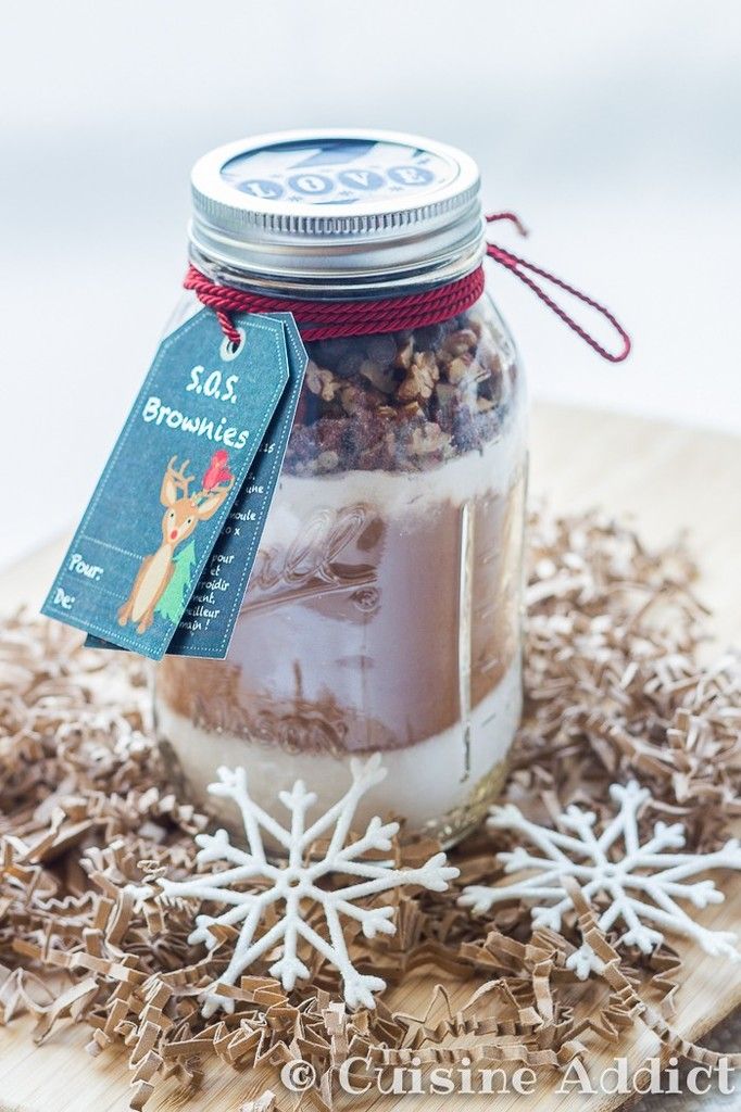 S.O.S. Brownie Brownies dans un bocal (Cadeau Gourmand) Cuisine Addict