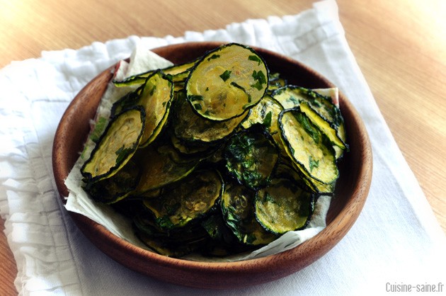 Recette bio chips de courgette au déshydrateur Cuisine saine