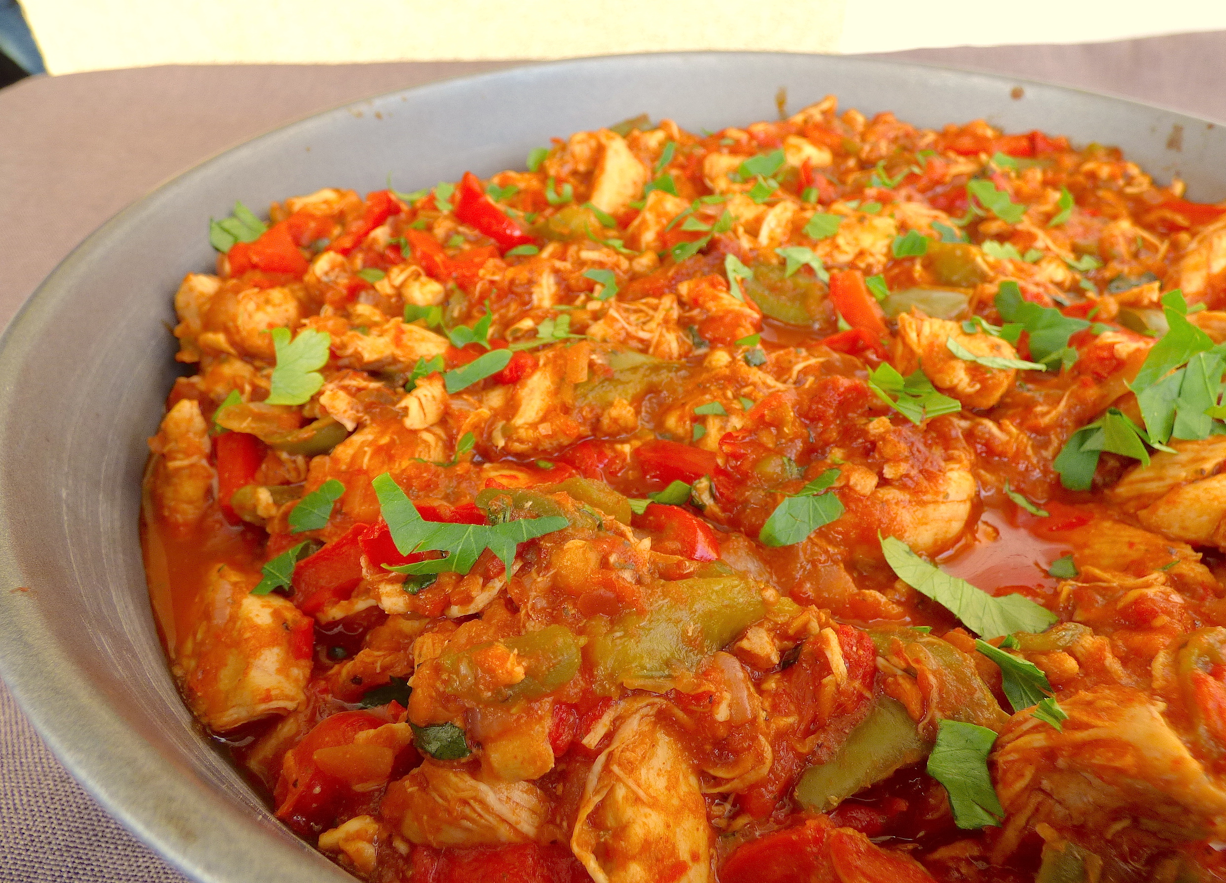 Émincé de poulet à la mexicaine