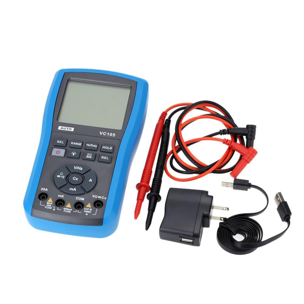 VC105 LCD Water Resistant Digital Multimeter Voltmeter