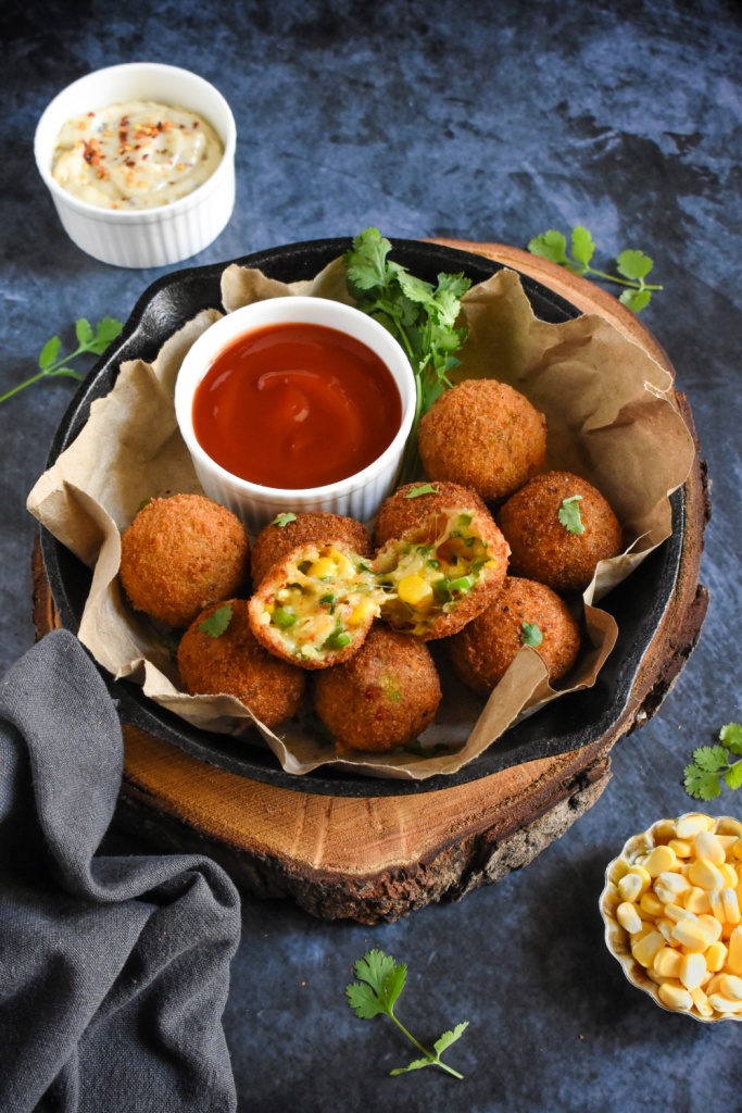 Cheese corn balls Culinarychaser