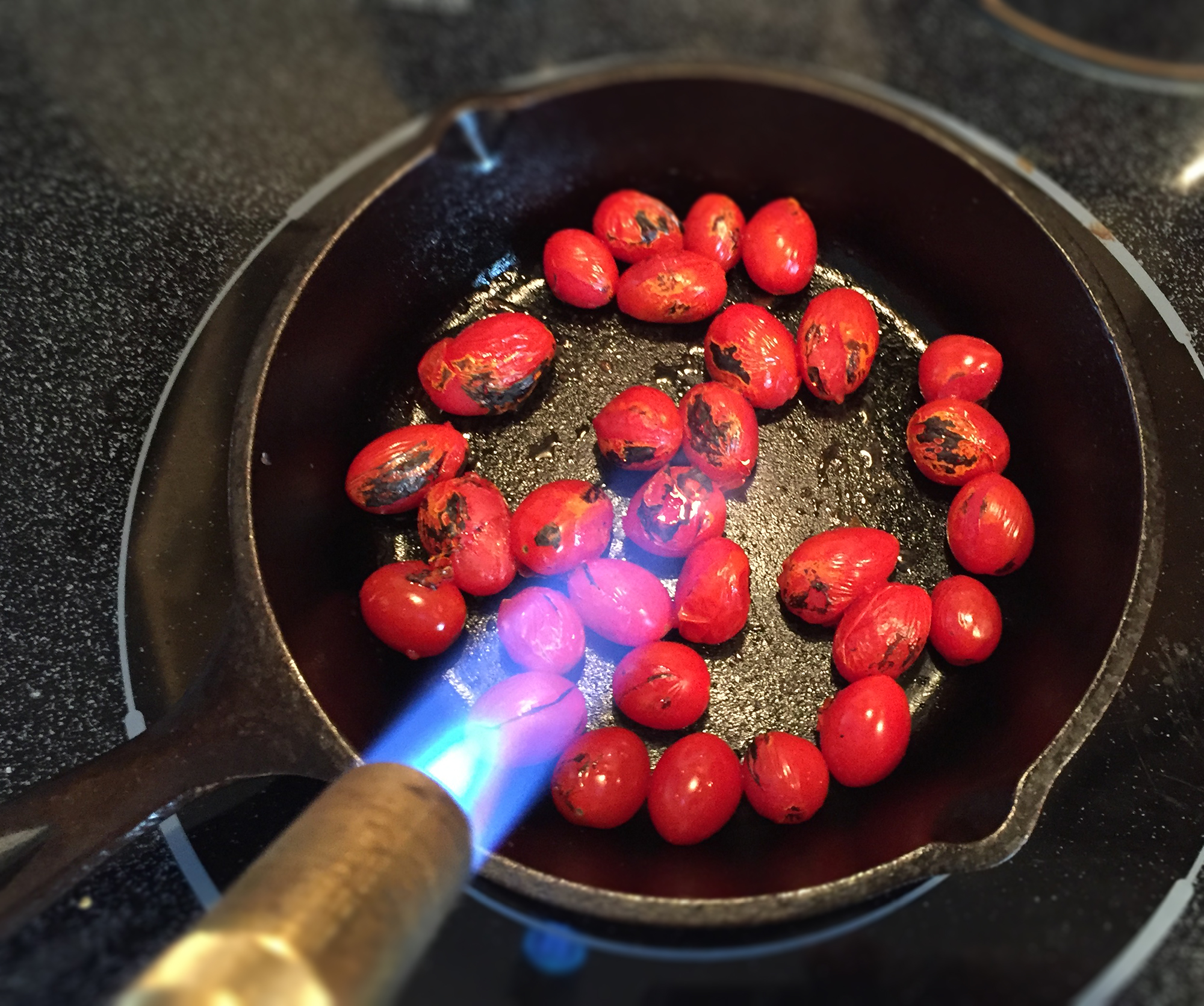 Blackening Cherry Tomatoes | Culinary Compost