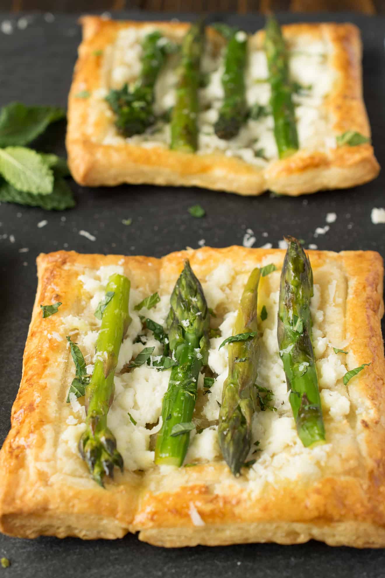 Asparagus, SunDried Tomato Puff Pastry Bites
