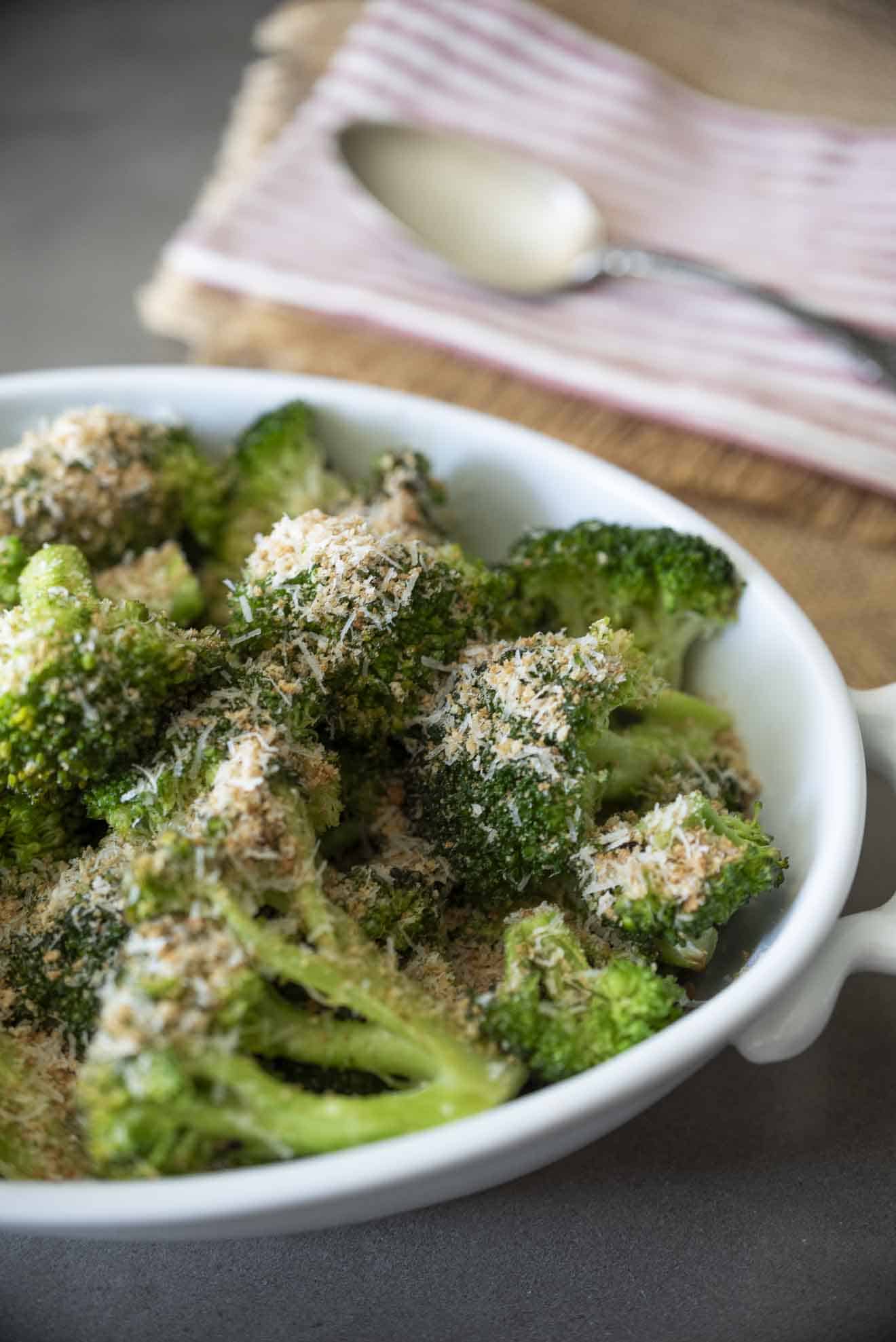 Deviled Broccoli with Parmesan Breadcrumbs Culinary Ginger
