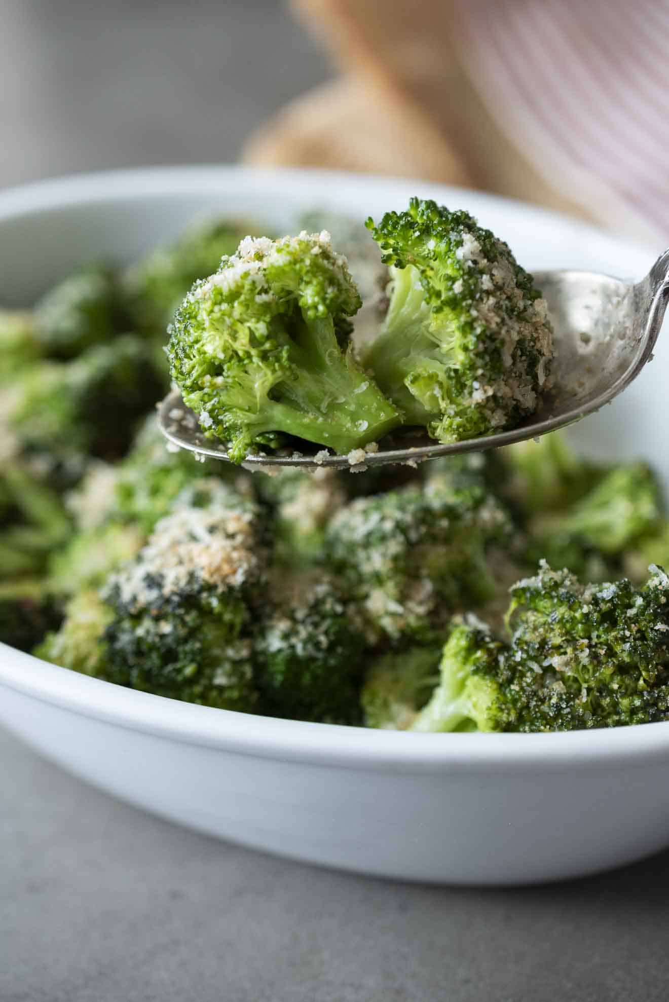 Deviled Broccoli with Parmesan Breadcrumbs Culinary Ginger