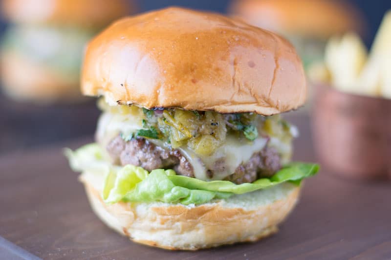 Green Chile Cheeseburger