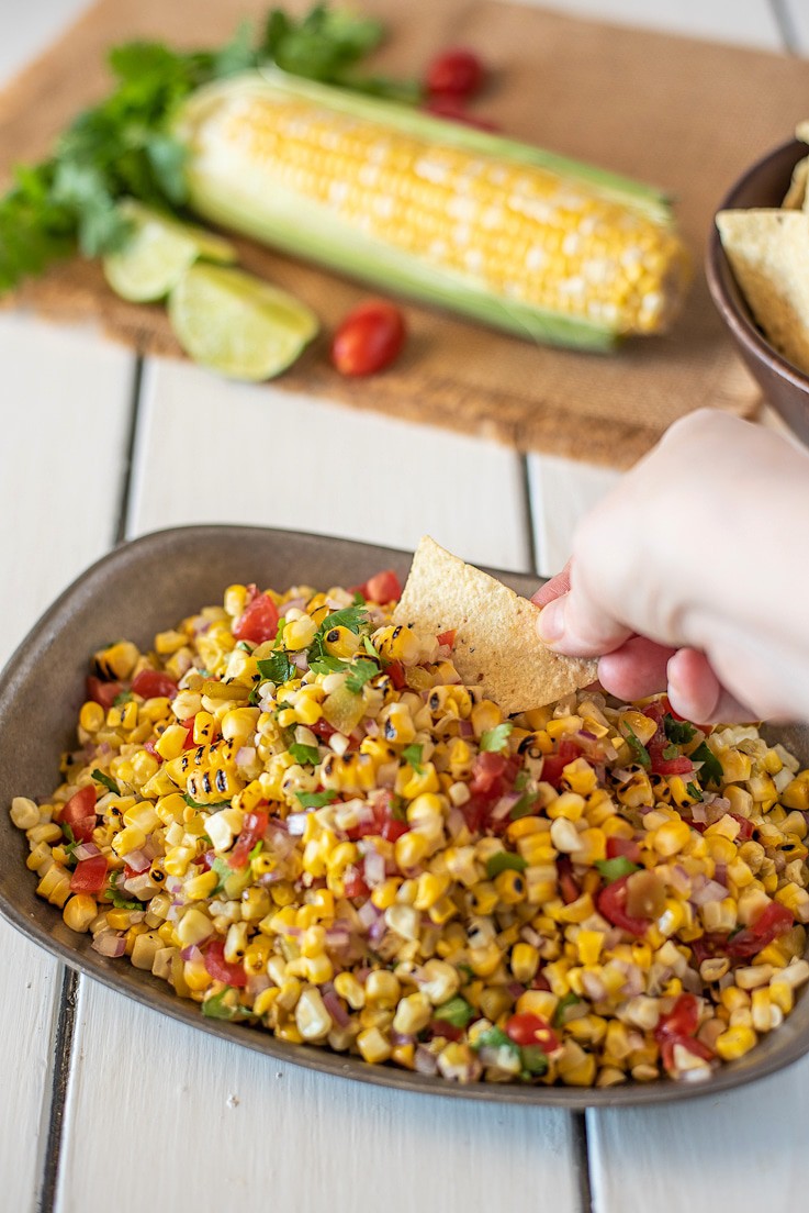 Quick & Easy Grilled Corn Salsa