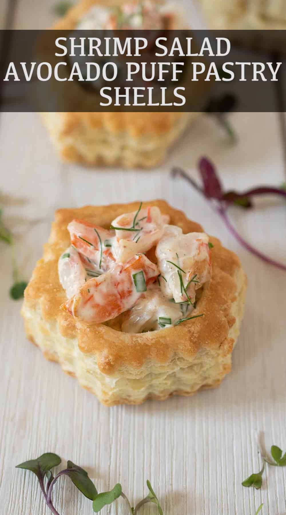 Shrimp Salad and Avocado Puff Pastry Shells Culinary Ginger