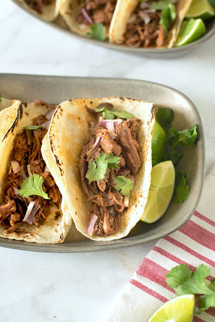 Slow Cooker Barbacoa Tacos