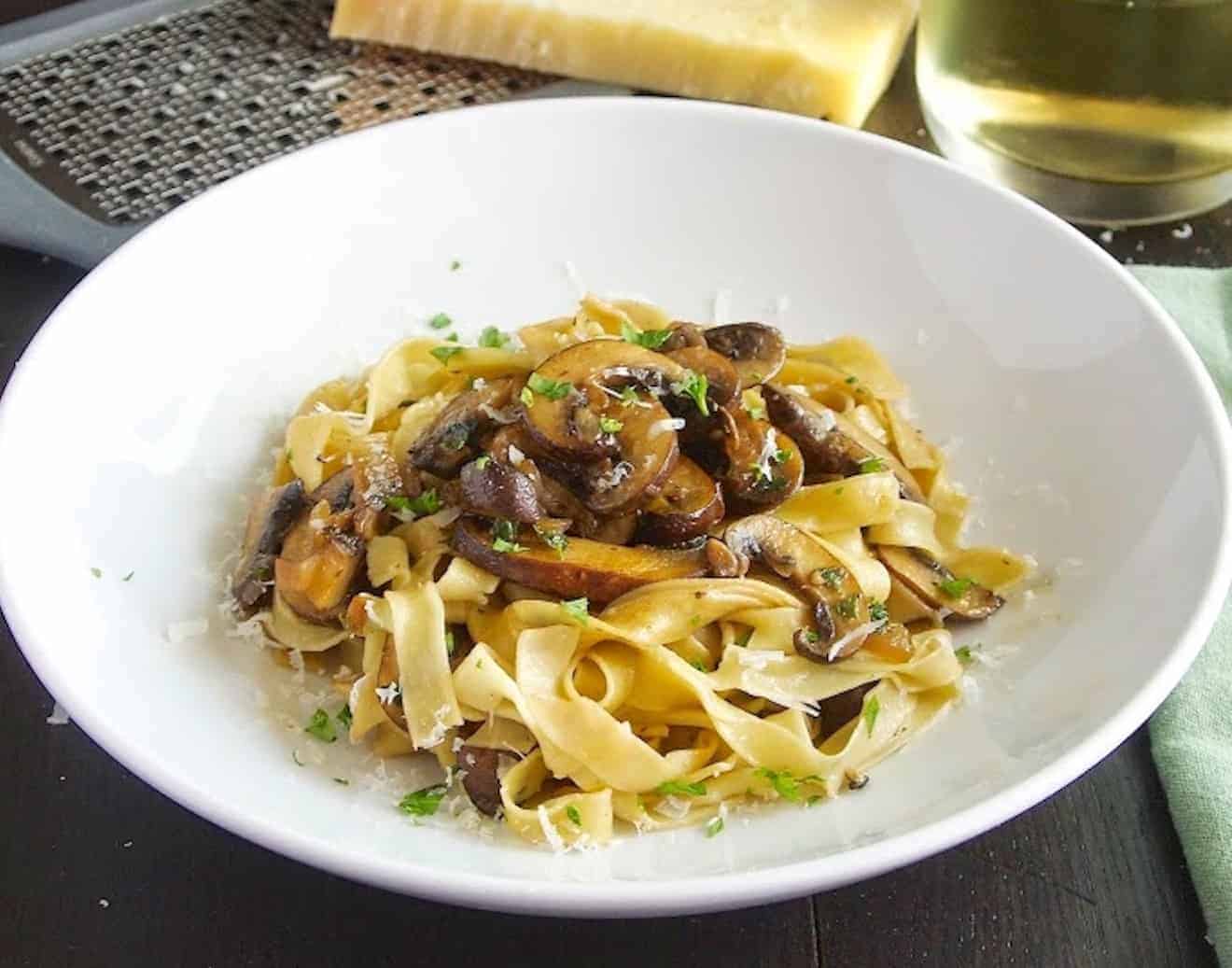 Tagliatelle with Mushrooms (Tagliatelle ai Funghi)