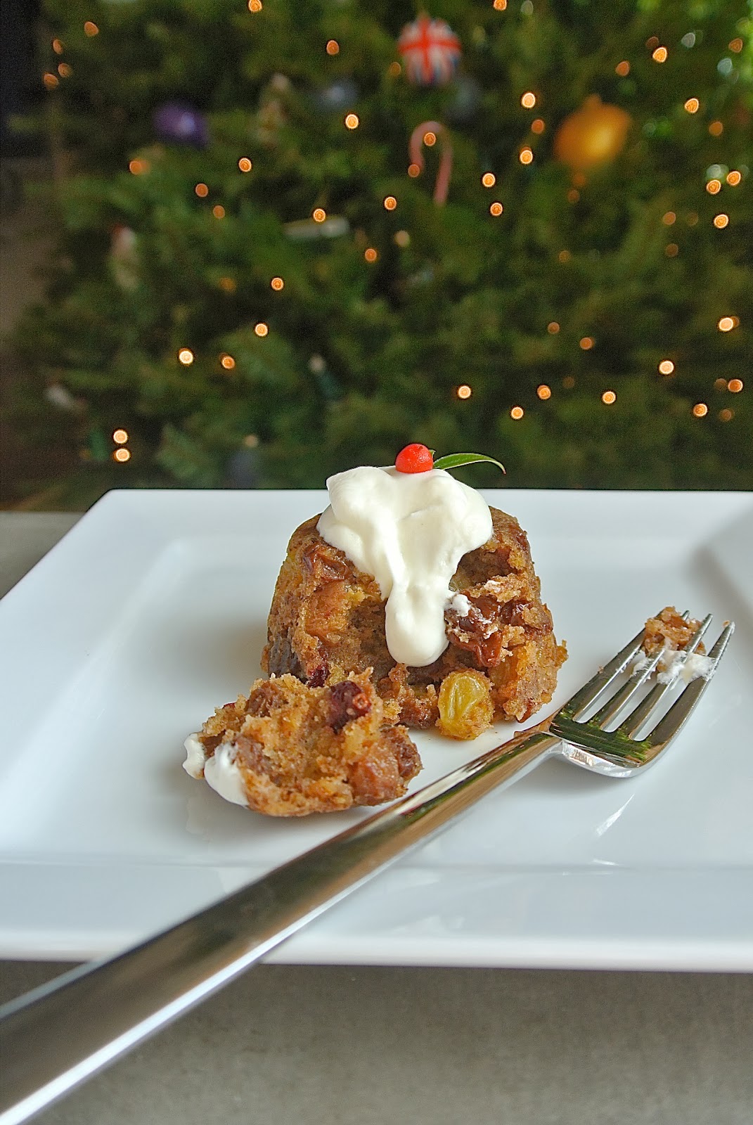 Christmas pudding with brandy cream Culinary Ginger