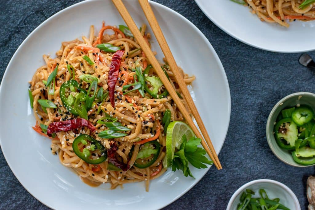 Cold Sesame Noodles w/ Hearts of Palm Culinary Lion