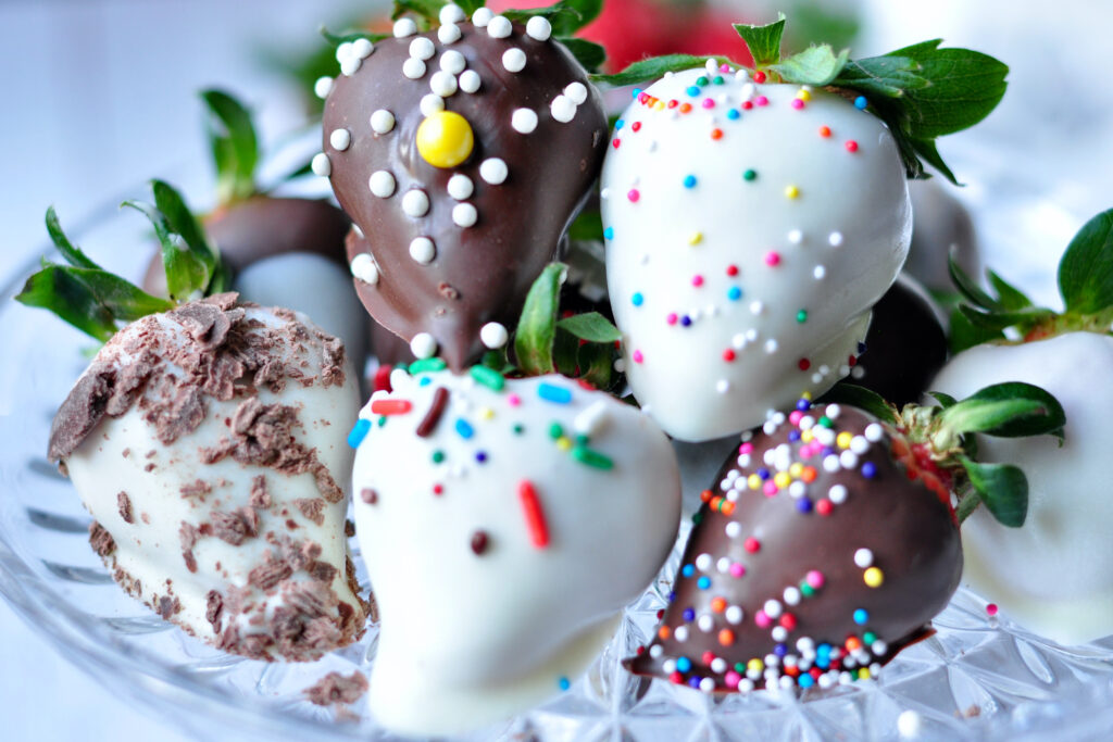 Frozen Chocolate Covered Strawberries Culinary Shades