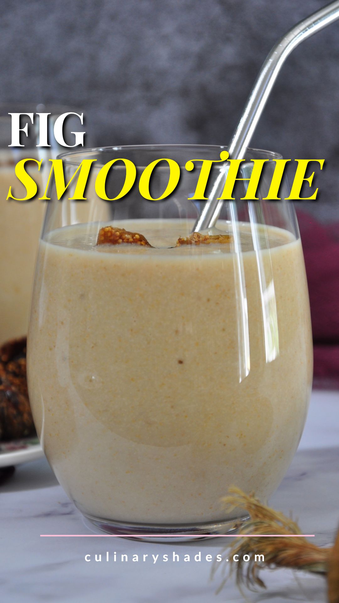 Banana Dried Fig Smoothie Culinary Shades