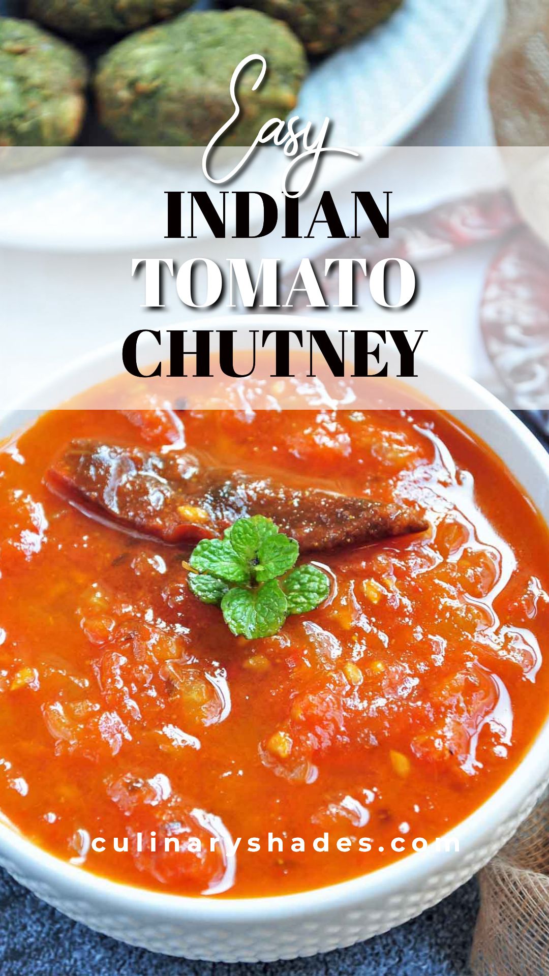 Tomato Chutney Recipe Culinary Shades