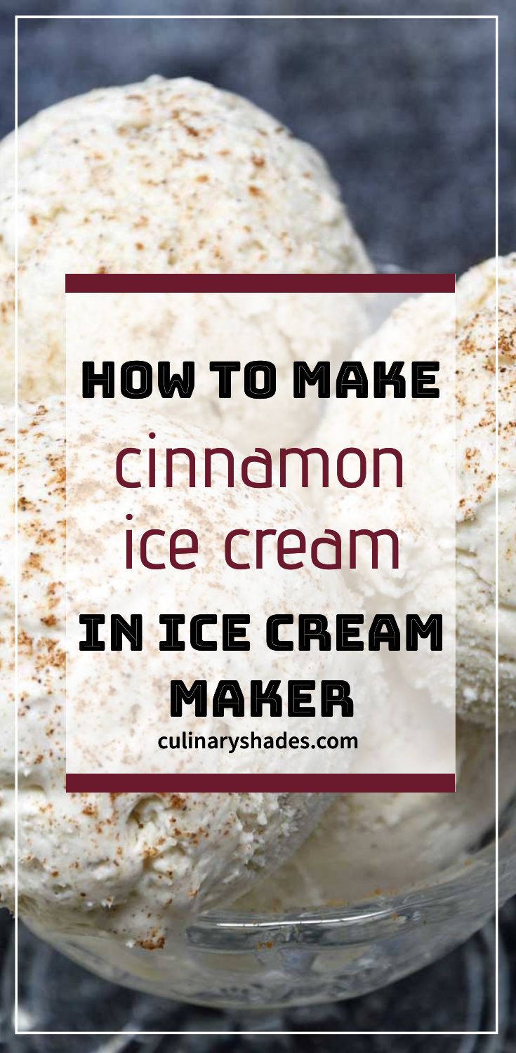 Cinnamon Ice Cream Culinary Shades