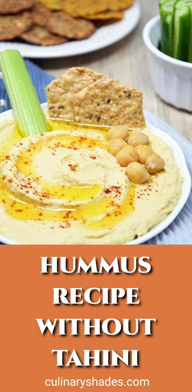 How To Make Hummus Without Tahini Culinary Shades