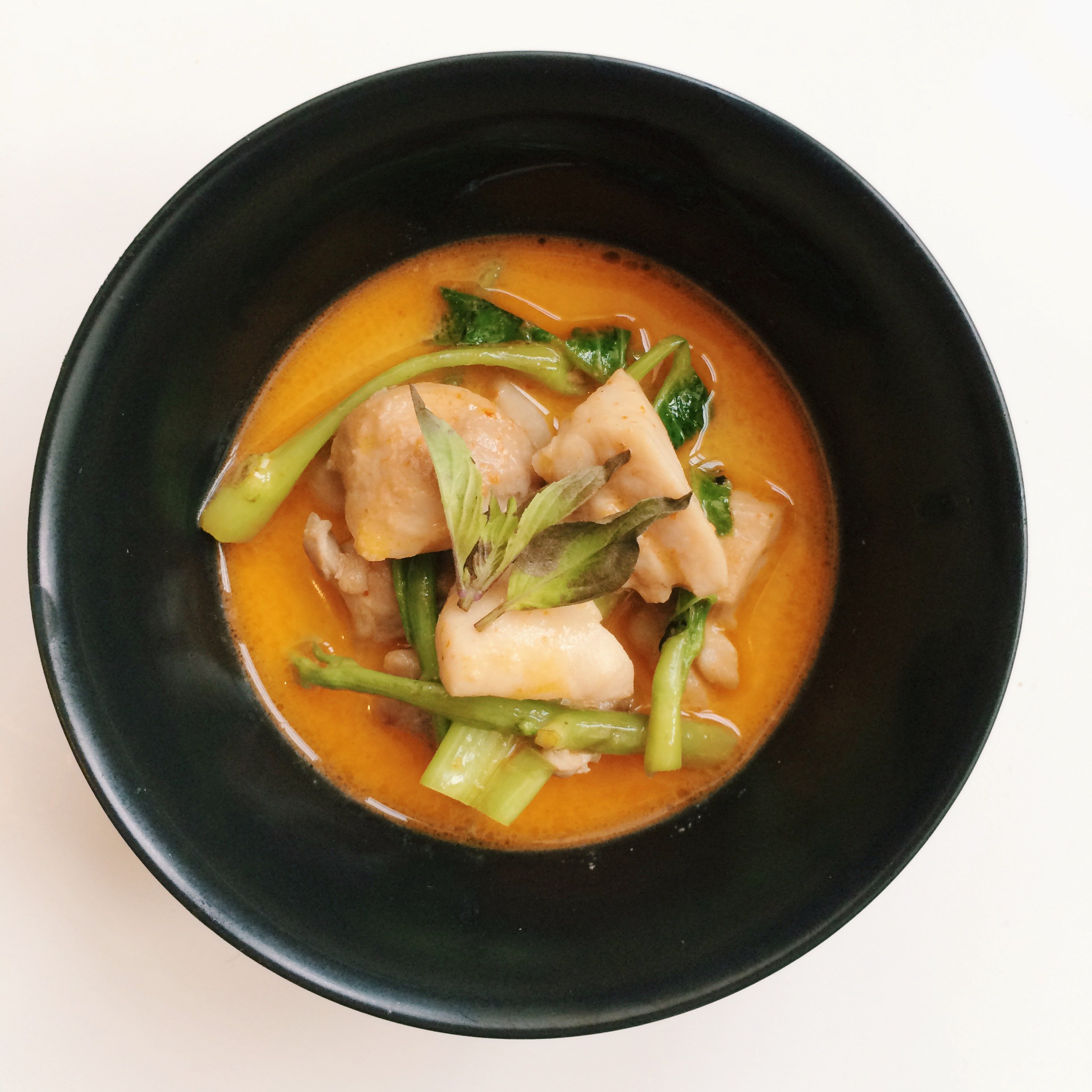 Thai Morning Glory with Red Curry Chicken CuliNessa
