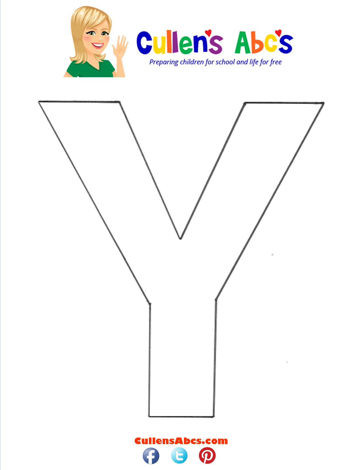 Letter Y Uppercase Free Children's Videos & Activities