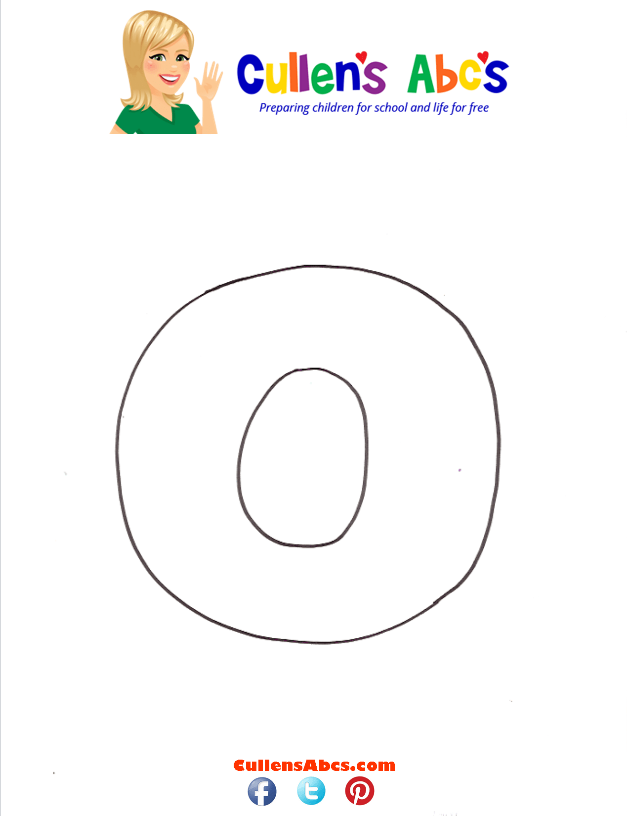 Letter o Lowercase Free Children's Videos & Activities