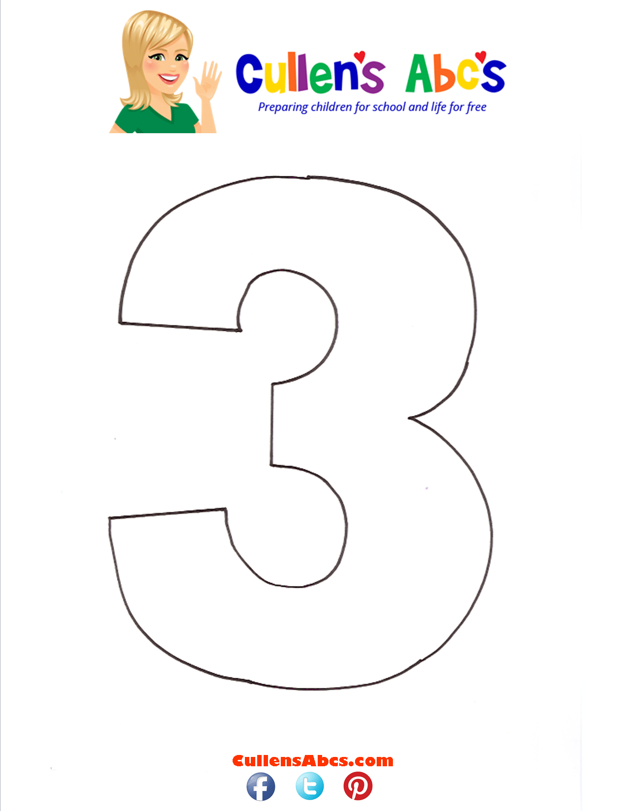 Number 3 (Three) | Free Children's Videos & Activities
