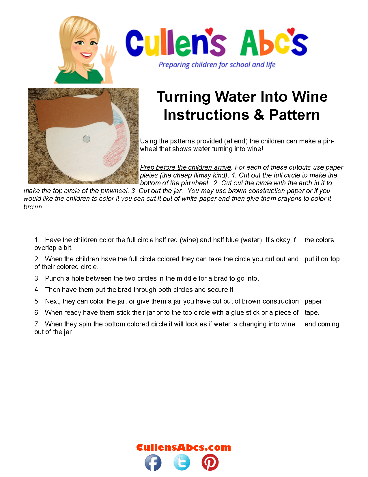 Turning Water Into Wine Free Children's Videos & Activities