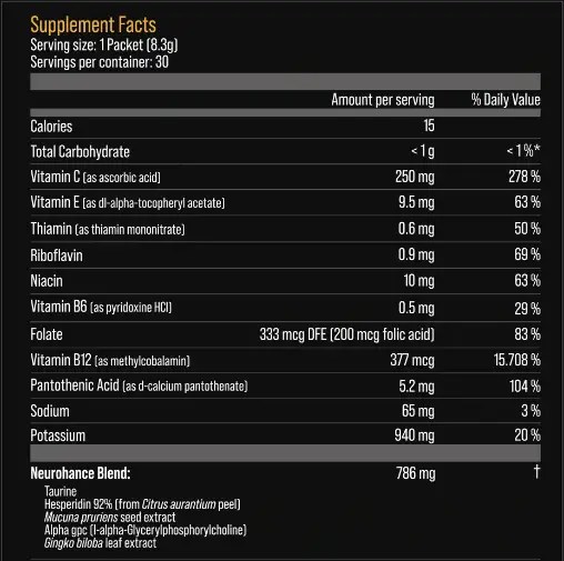 Liquid Einsteins Nutrition Facts Cully's Kitchen