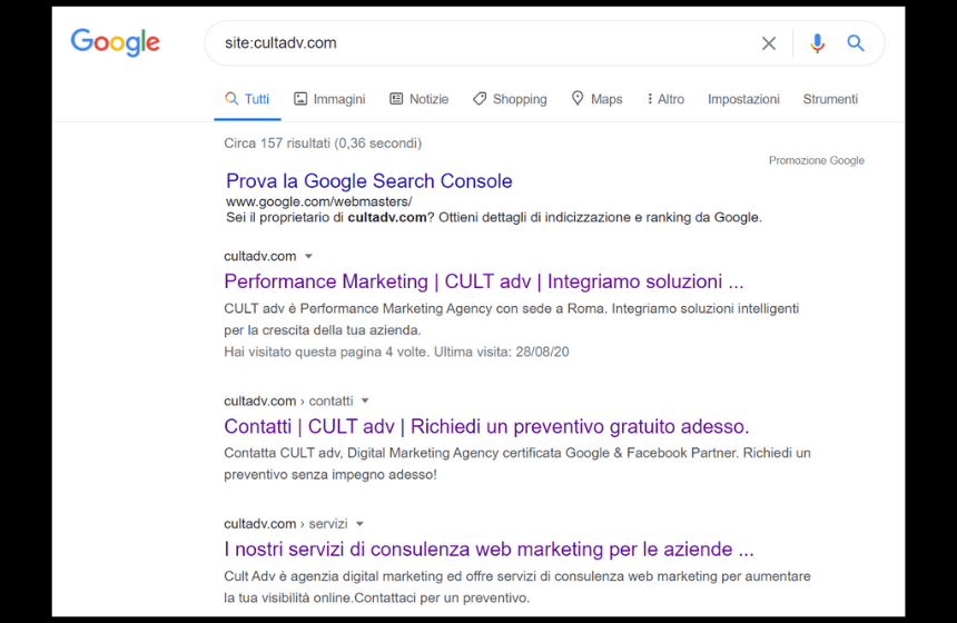 Google Dorks, cosa sono e come funzionano CULT ADV SRL