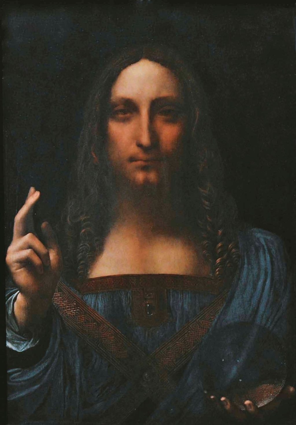 Found it! The Salvator Mundi by Leonardo da Vinci is here!