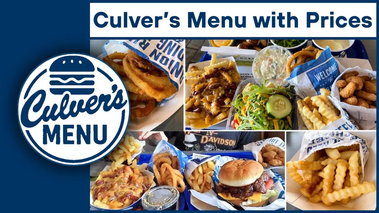 Culver's Menu with Prices 2025 (June)