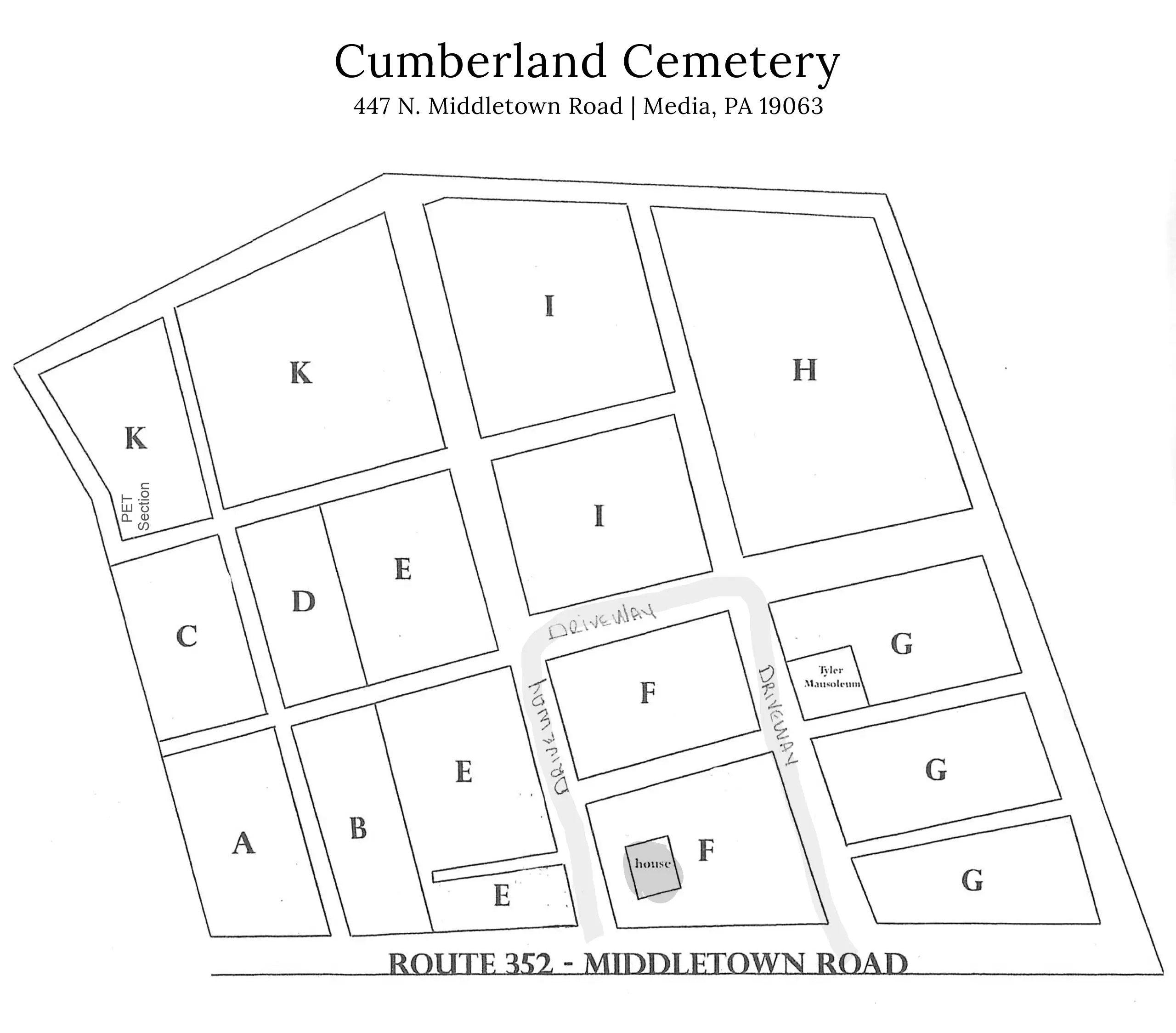 Cemetery Maps Cumberland Cemetery