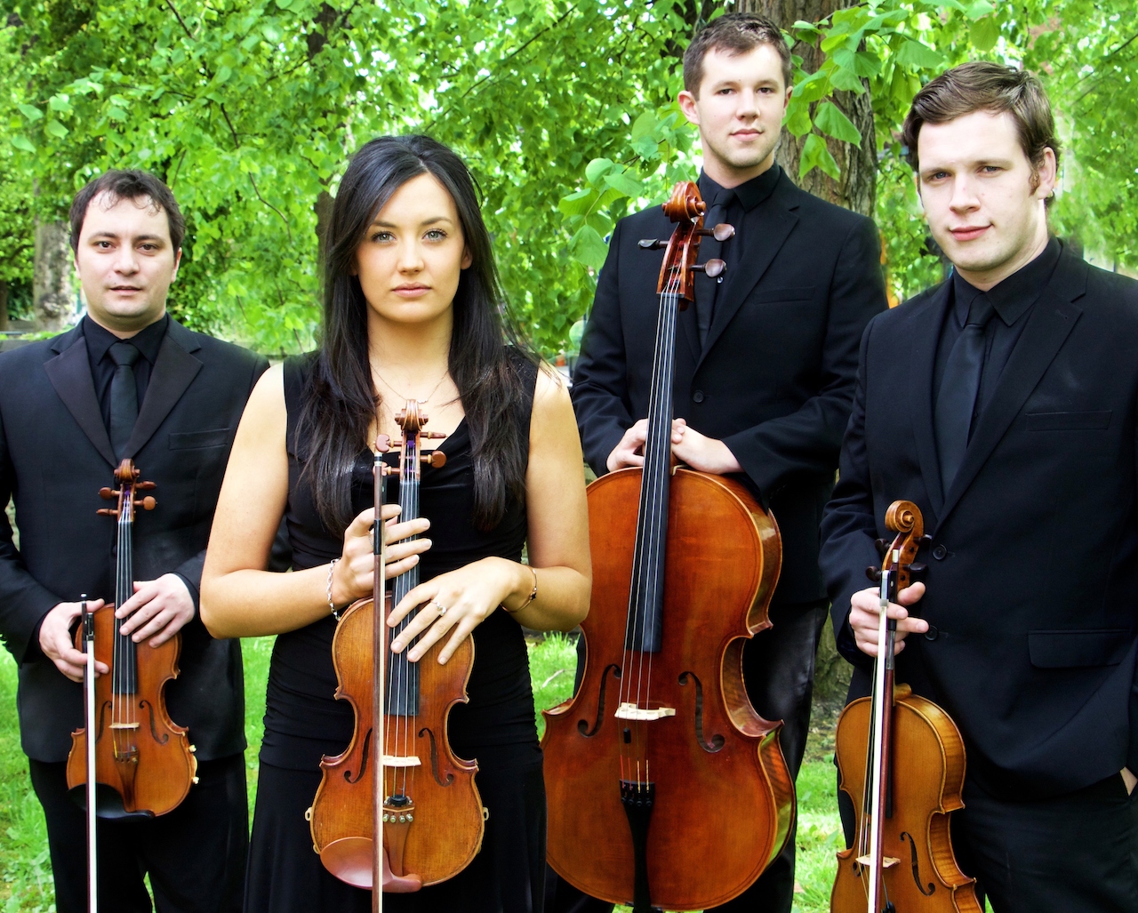 Northern String Quartet playing Threlkeld Village Hall