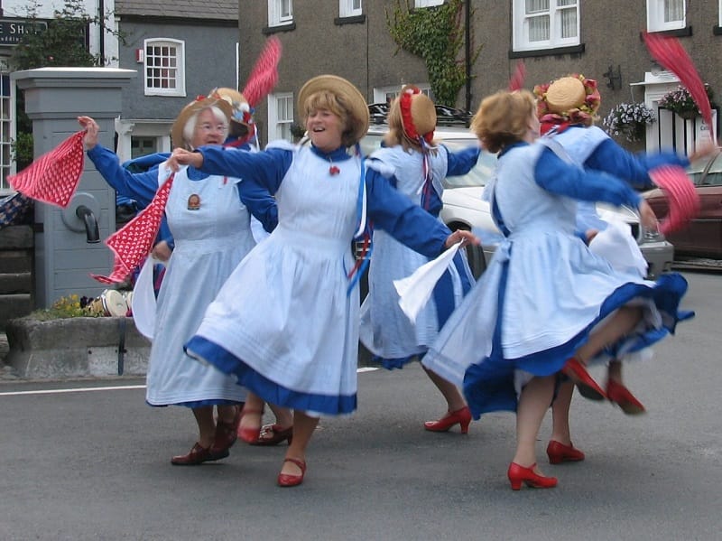 Traditional dance at the Lake District Folk Weekend Staveley