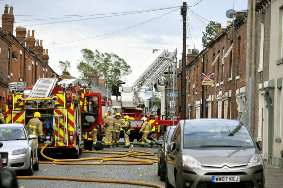 Fire crews tackle blaze involving five terraced Carlisle homes