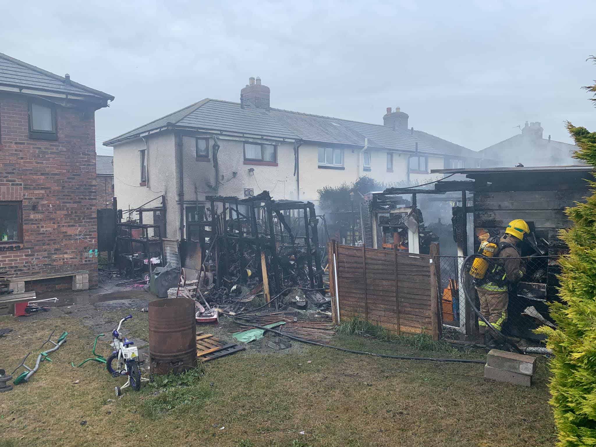 Two casualties rescued from building after large Carlisle fire