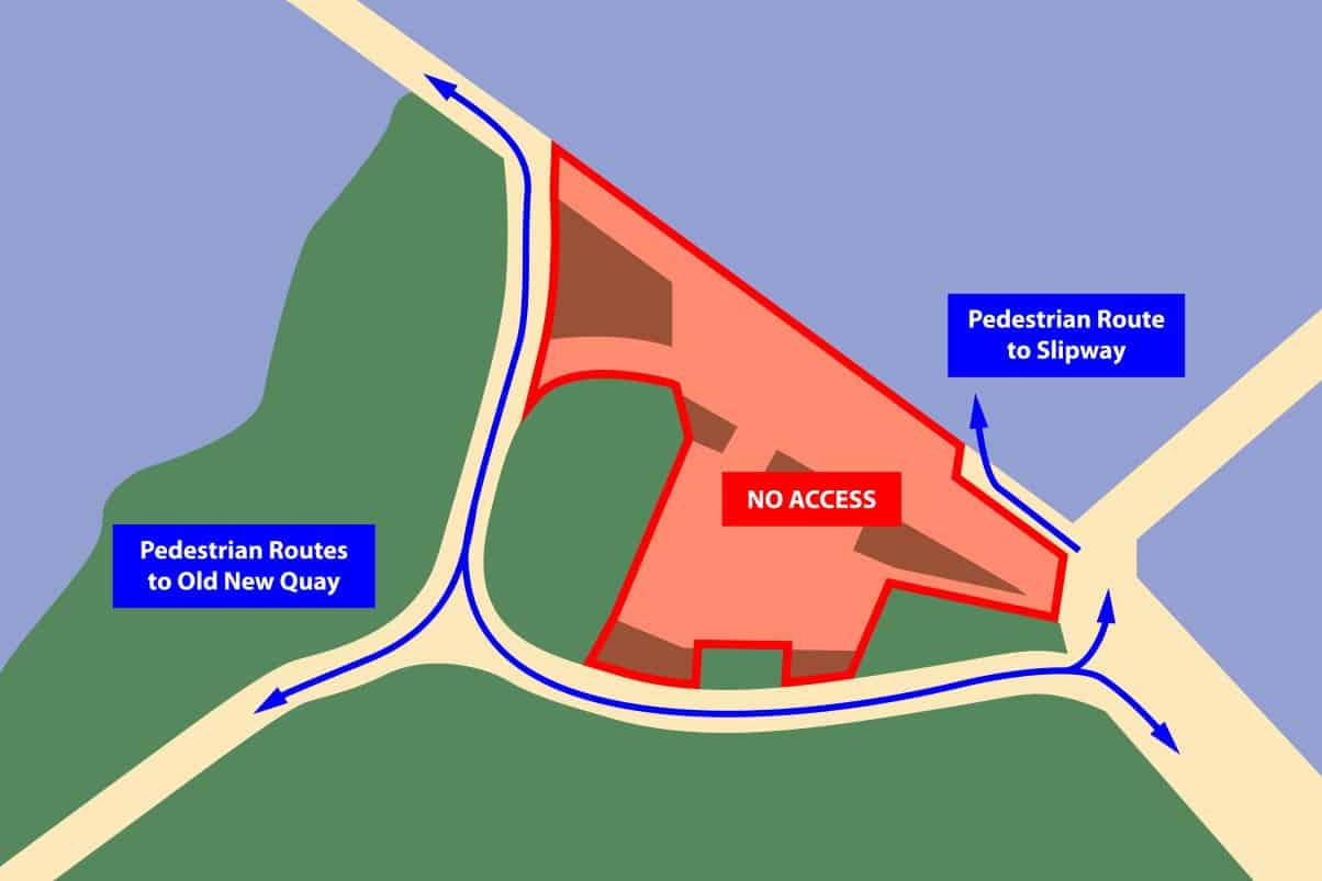 Whitehaven harbour will remain open for walkers as work starts on The