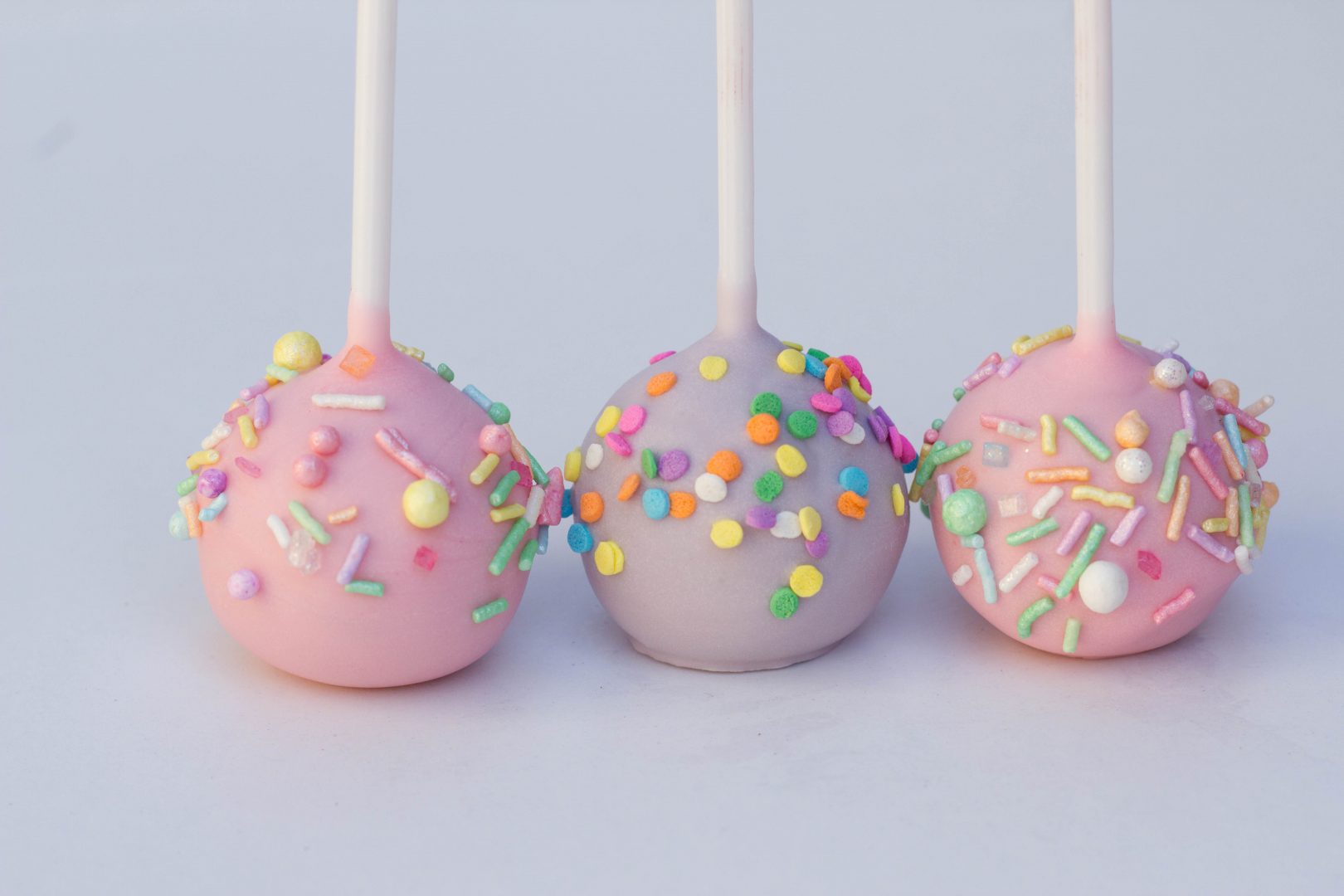 Cake pops with pastel sprinkles Cupcake Kitchen