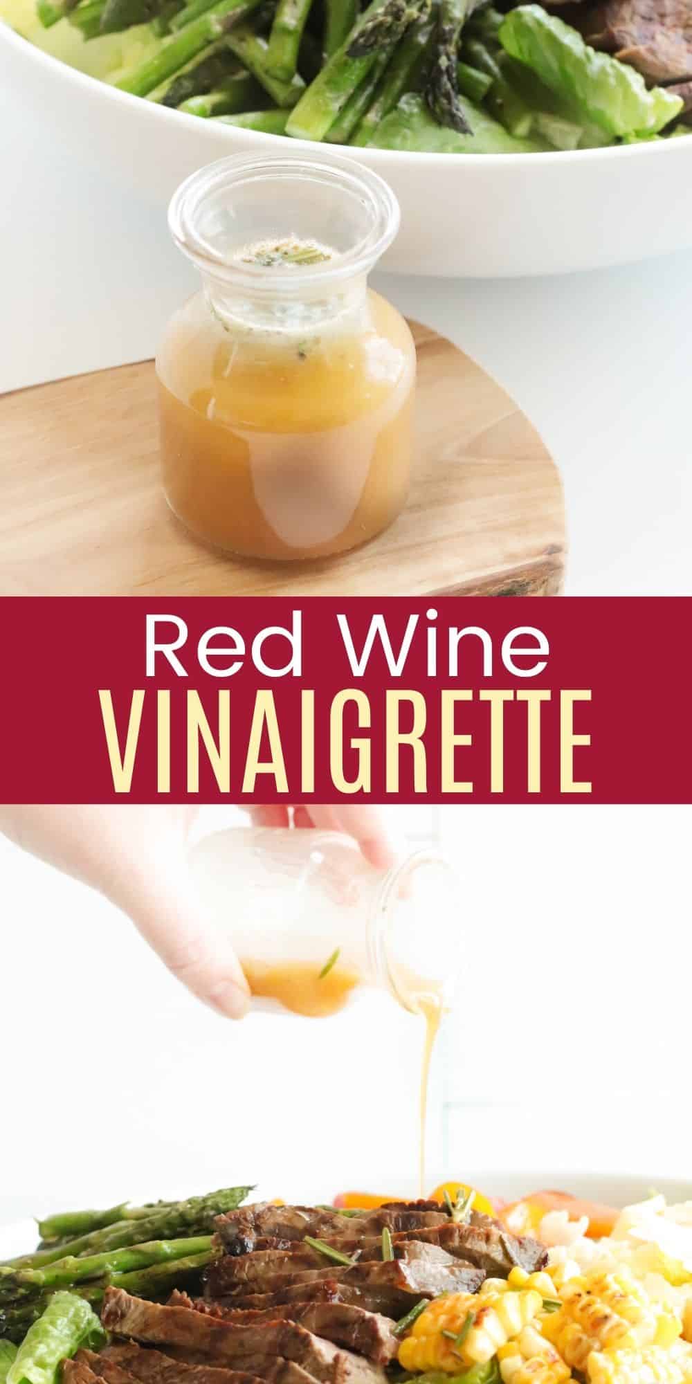 Homemade Red Wine Vinaigrette Recipe an easy salad dressing!