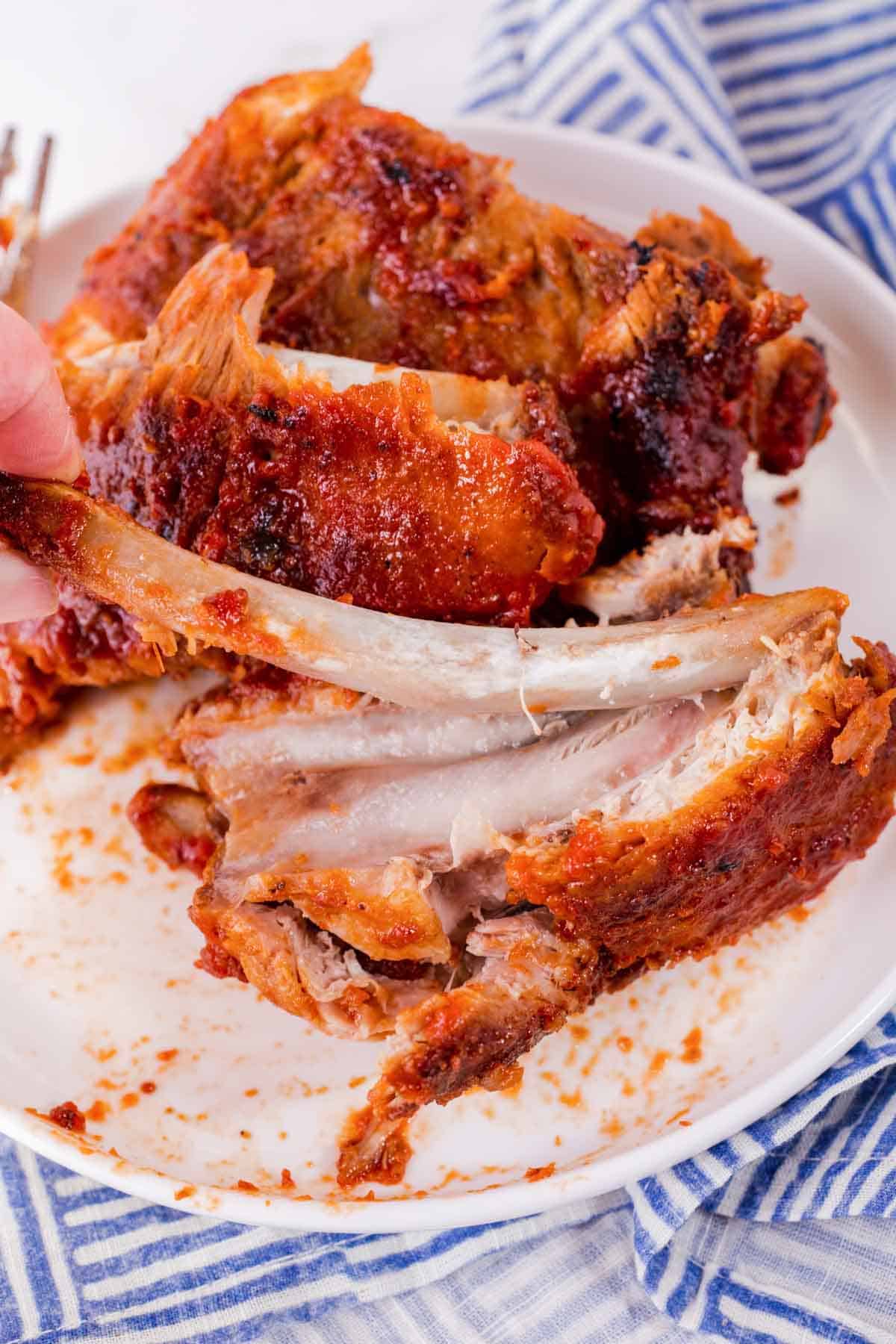 Easy Honey BBQ Instant Pot Ribs Cupcakes & Kale Chips