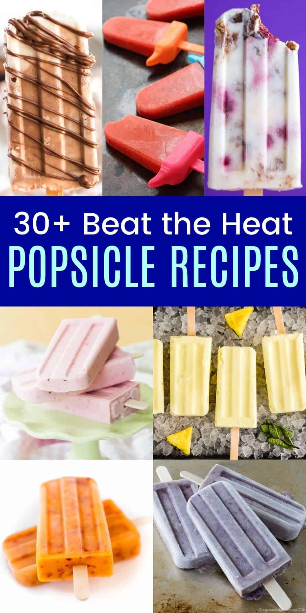 30+ Homemade Popsicle Recipes Cupcakes & Kale Chips