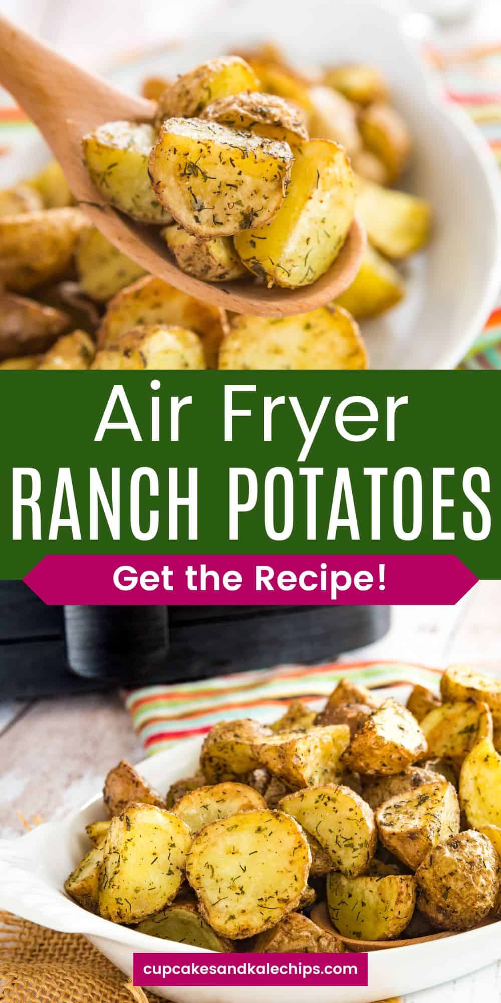 Air Fryer Ranch Potatoes Cupcakes & Kale Chips