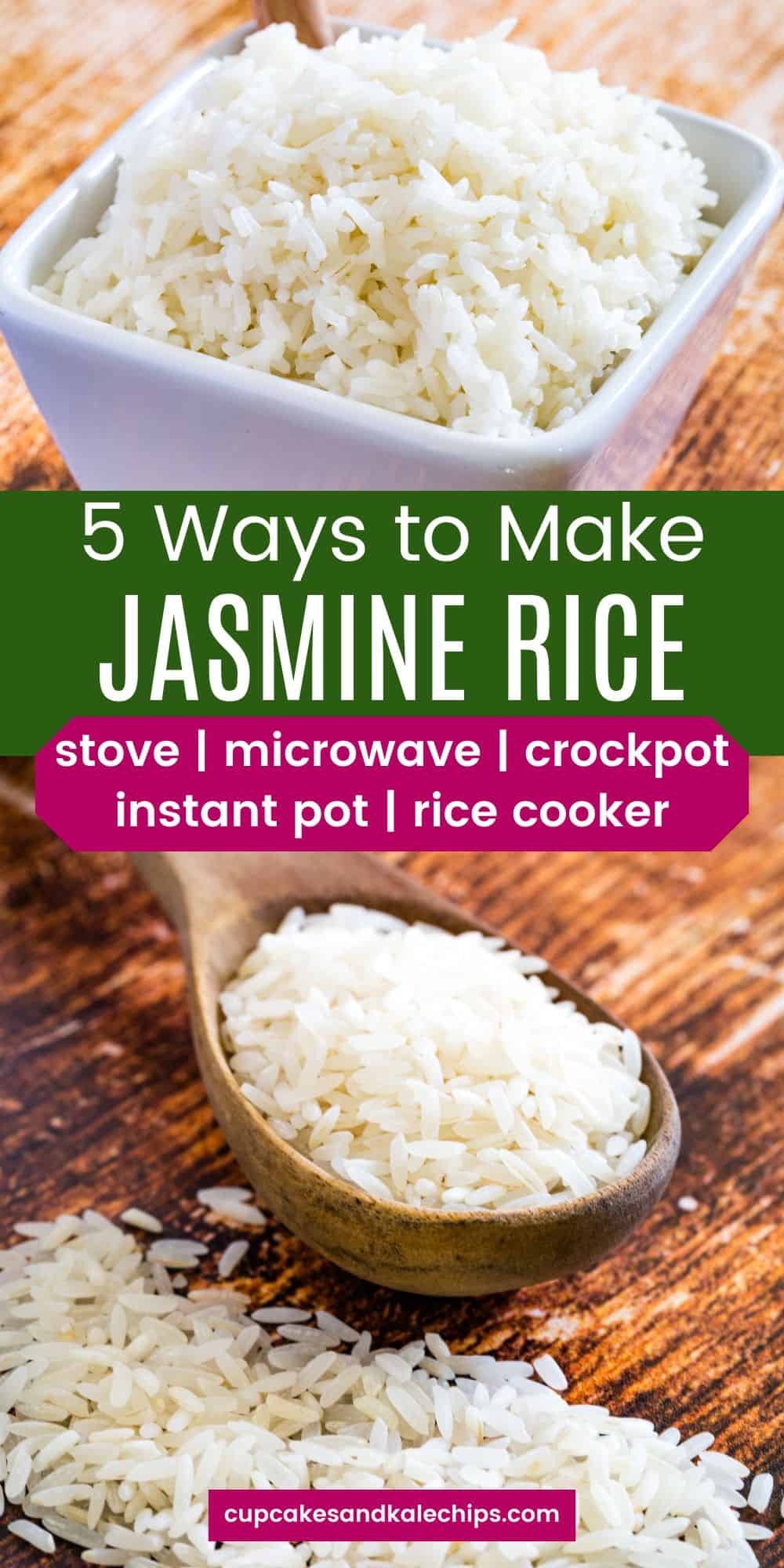 How to Make Jasmine Rice (5 Ways) Cupcakes & Kale Chips