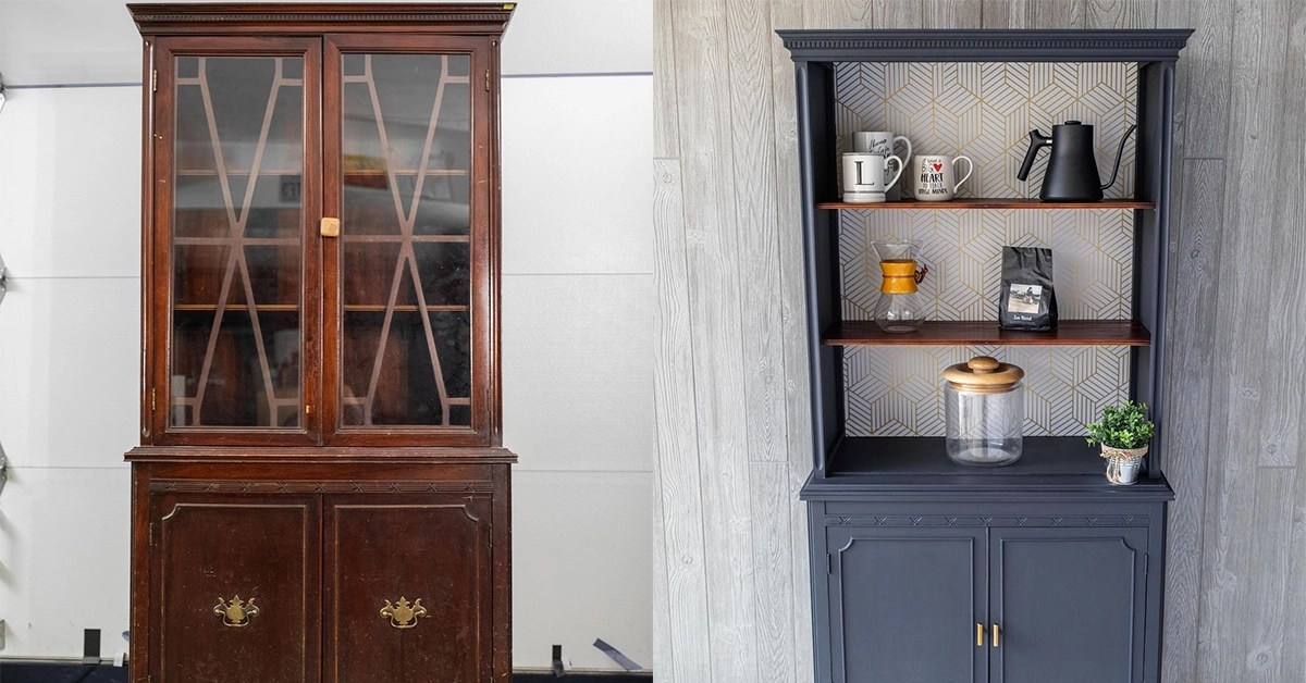 Hutch Turned Into A Coffee Bar 20+ Wonderful Inspirations