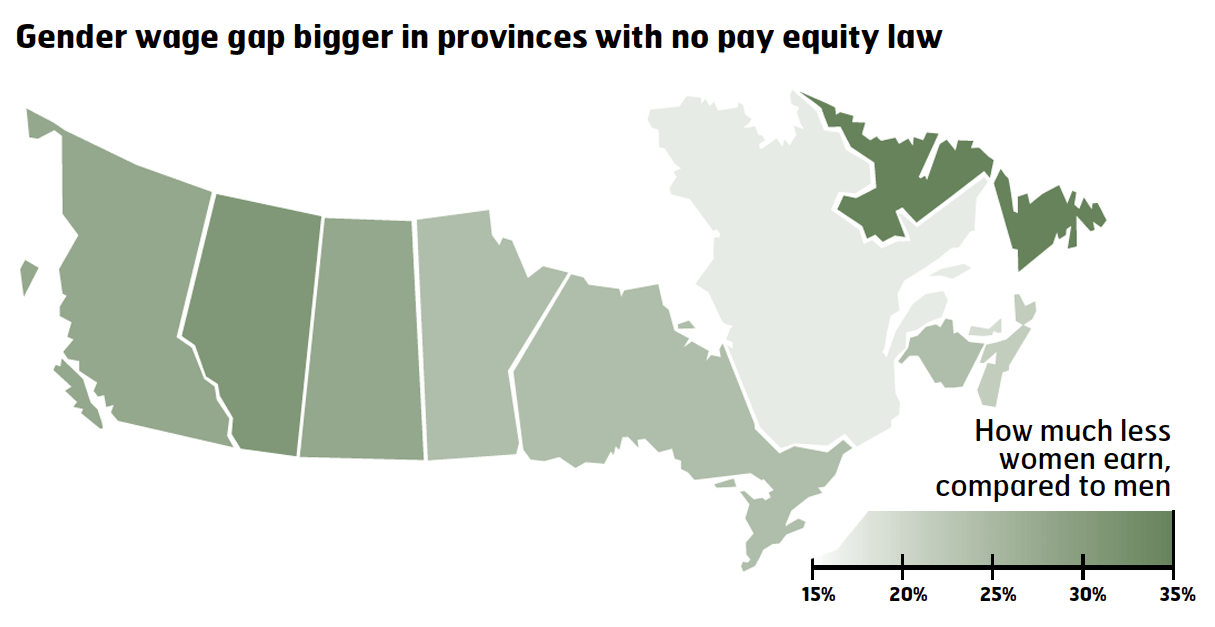 Pay equity laws help end gender wage discrimination Canadian Union of